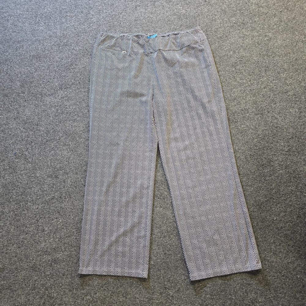 J McLaughlin Pants Women XL Blue Stretch Catalina Cloth Wide Leg Stretch Casual